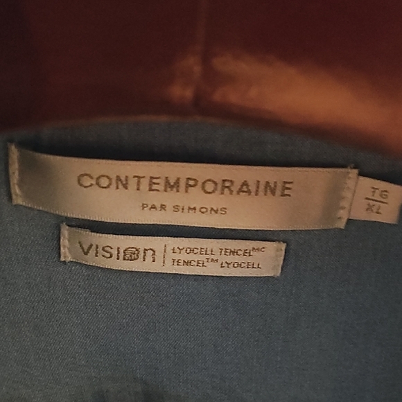 Simons Light Denim Ruffled Blouse - Picture 3 of 7